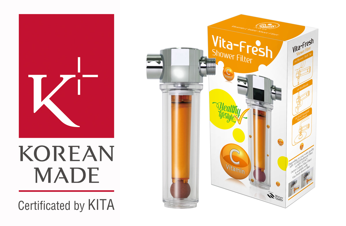 vita fresh shower filter with k plus